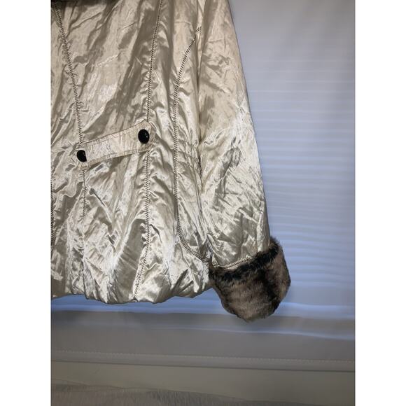 VTG A.N.A Penny Lane Coat Plus Size 3x Faux Fur Trim Y2K 90s Boho Jacket MobWife - Picture 4 of 12